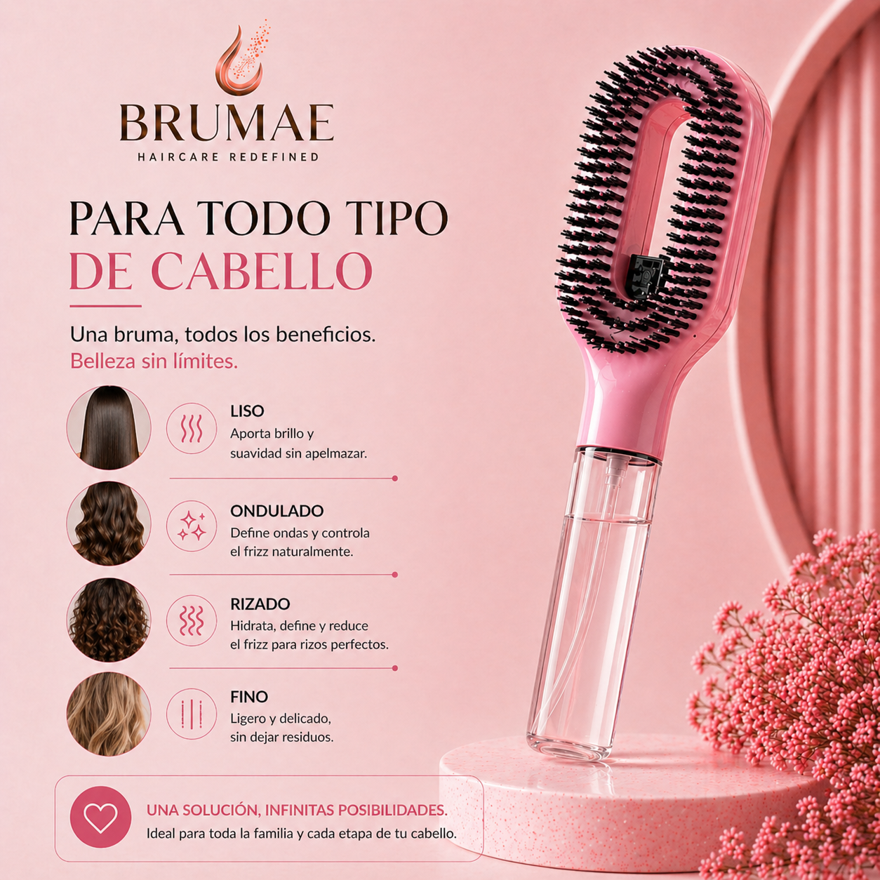 BRUMAE™ Cepillo Pulverizador 2 en 1
